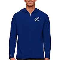 Men's Antigua Royal Tampa Bay Lightning Logo Legacy Full-Zip Hoodie