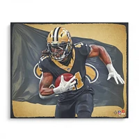 Alvin Kamara New Orleans Saints Unsigned 16" x 20" Photo Print - Designed by Artist Brian Konnick