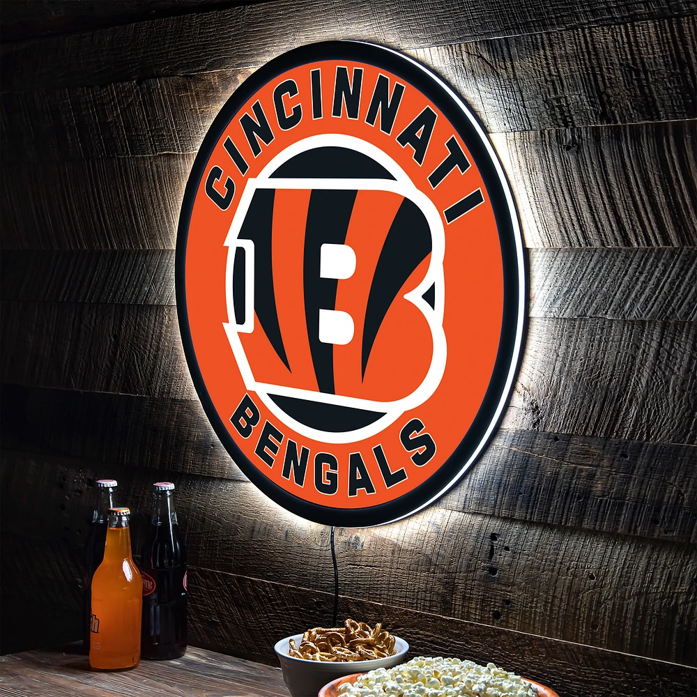 Cincinnati Bengals LED XL Round Wall Décor