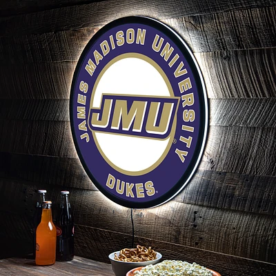 James Madison Dukes LED XL Round Wall Décor
