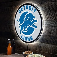 Detroit Lions LED XL Round Wall Décor