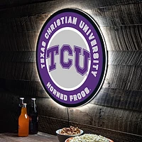 TCU Horned Frogs LED XL Round Wall Décor