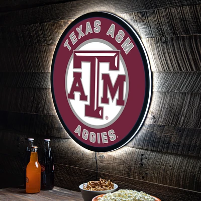 Texas A&M Aggies LED XL Round Wall Décor