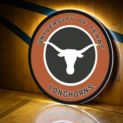 Texas Longhorns LED XL Round Wall Décor