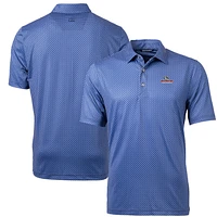 Men's Cutter & Buck Navy Gonzaga Bulldogs Pike Banner Print Polo