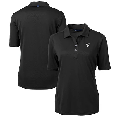 Women's Cutter & Buck Black Fanatics Corporate Virtue Eco Pique Recycled Polo