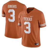 Men's Nike Quinn Ewers Orange Texas Longhorns NIL Football Game Jersey