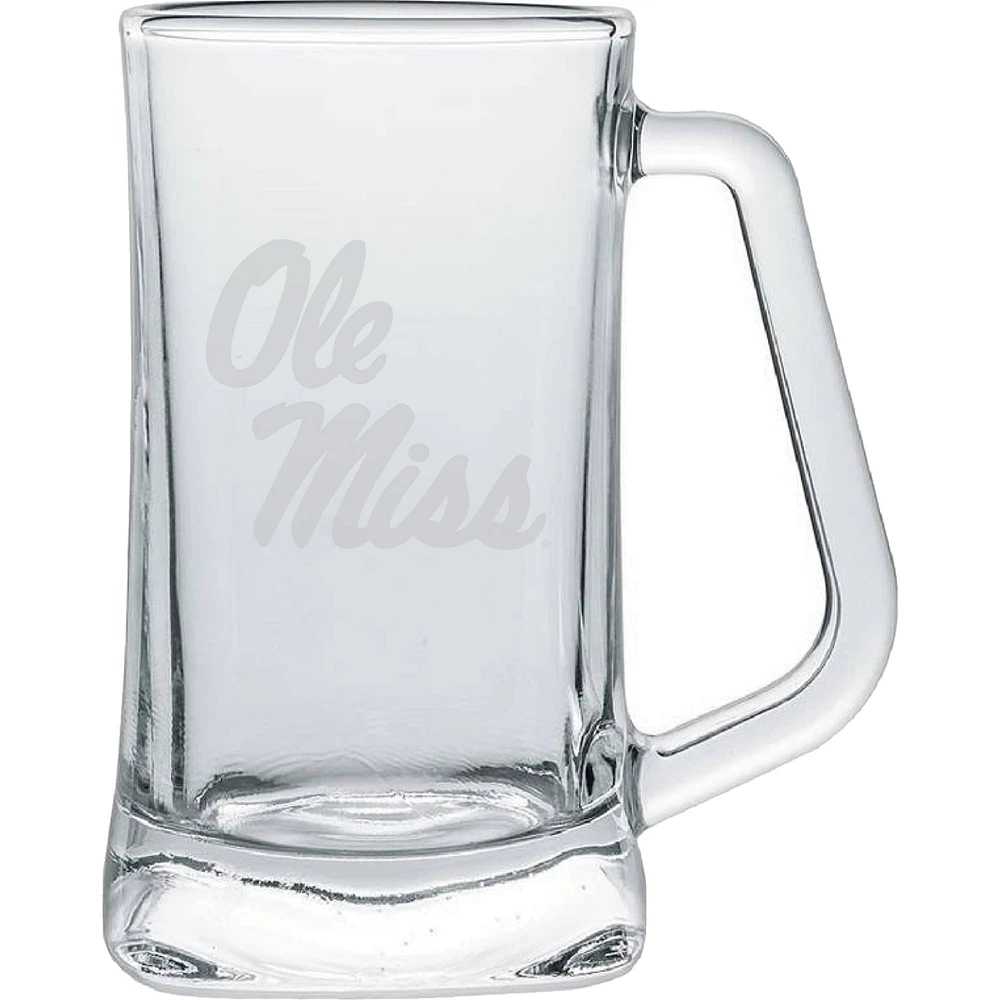 Ole Miss Rebels 15oz. Frost Etch Glass Tankard