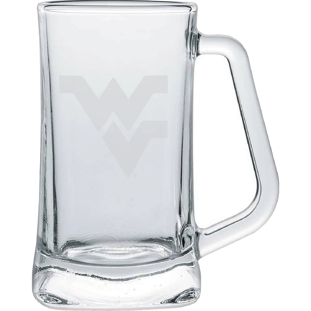 West Virginia Mountaineers 15oz. Frost Etch Glass Tankard