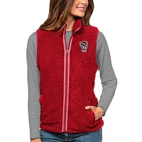 Women's Antigua NC State Wolfpack Grace Full-Zip Vest