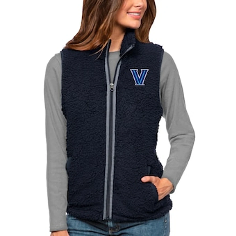 Women's Antigua Navy Villanova Wildcats Grace Full-Zip Vest