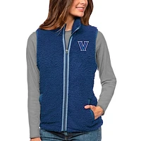 Women's Antigua Royal Villanova Wildcats Grace Full-Zip Vest