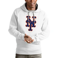 Men's Antigua New York Mets Victory Pullover Team Logo Hoodie