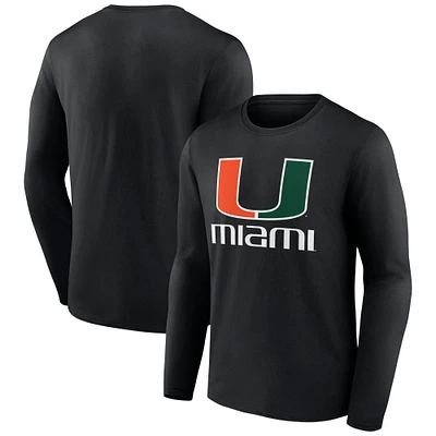 Men's Miami Hurricanes Lockup Team Long Sleeve T-Shirt