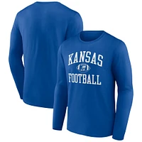 Men's Royal Kansas Jayhawks First Sprint Team Long Sleeve T-Shirt