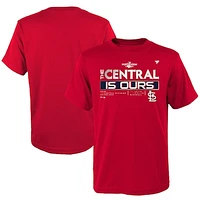 Youth Fanatics Red St. Louis Cardinals 2022 NL Central Division Champions Locker Room T-Shirt