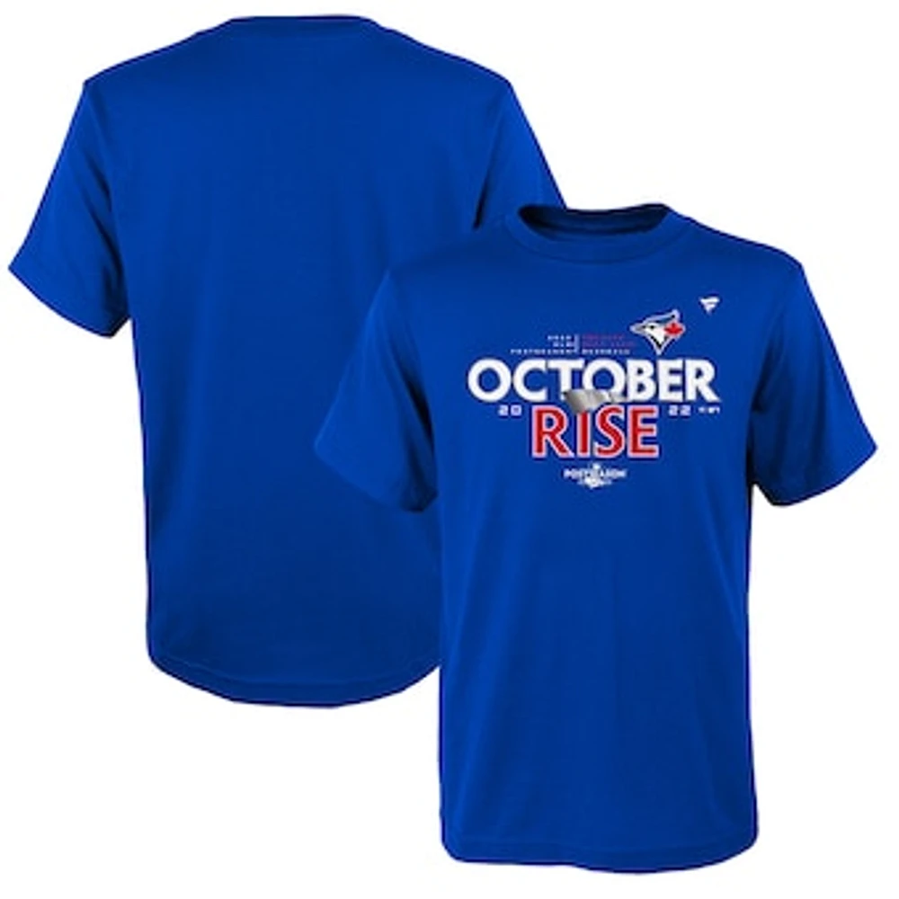 Youth Fanatics Royal Toronto Blue Jays 2022 Postseason Locker Room T-Shirt