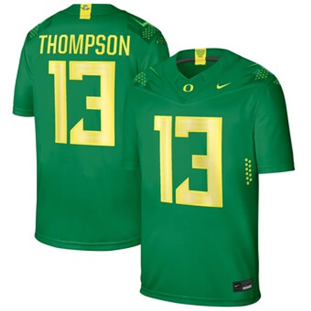 Men's Nike Ty Thompson Green Oregon Ducks NIL Replica Football Jersey
