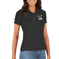 Women's Antigua Black Las Vegas Desert Dogs Legacy Pique Polo