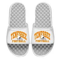 Unisex ISlide White Tennessee Volunteers Football Varsity Slide Sandals