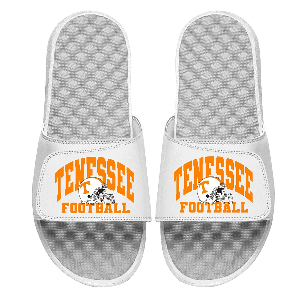 Unisex ISlide White Tennessee Volunteers Football Varsity Slide Sandals