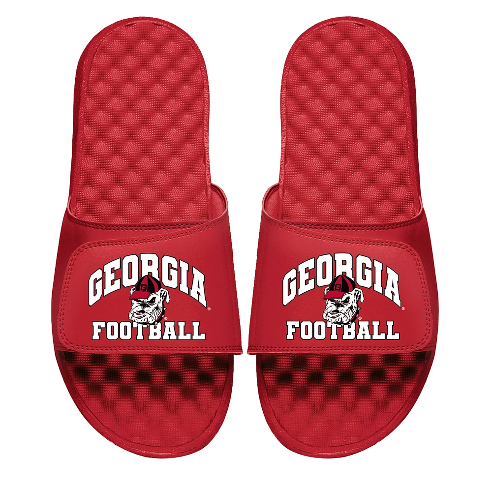 Unisex ISlide Red Georgia Bulldogs Football Varsity Slide Sandals
