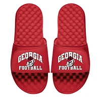 Unisex ISlide Red Georgia Bulldogs Football Varsity Slide Sandals