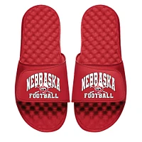 Unisex ISlide Scarlet Nebraska Huskers Football Varsity Slide Sandals