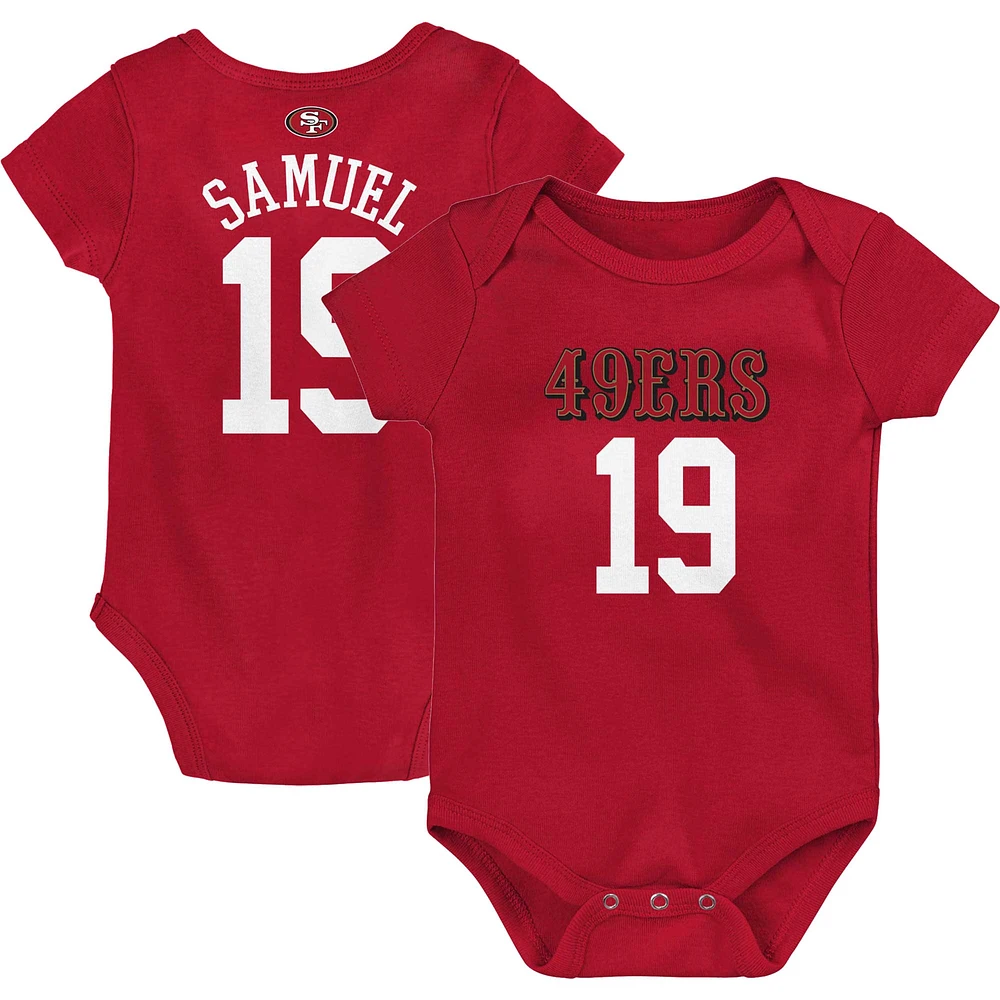 Newborn & Infant Deebo Samuel Scarlet San Francisco 49ers Mainliner Player Name & Number Bodysuit