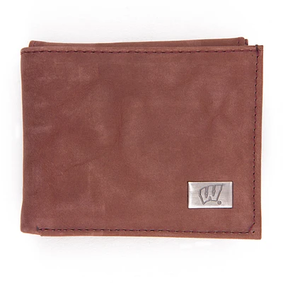 Wisconsin Badgers Leather Bifold Wallet