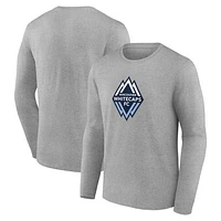 Men's Vancouver Whitecaps FC Official Logo Long Sleeve T-Shirt
