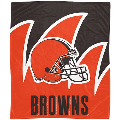 Cleveland Browns 60'' x 70'' Splash Coral Fleece Blanket