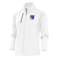 Women's Antigua New York Rangers Team Logo Generation Full-Zip Jacket