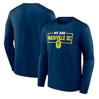 Men's Navy Nashville SC We Are Long Sleeve T-Shirt