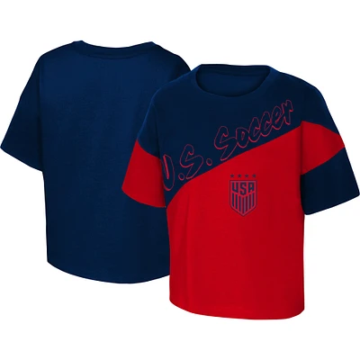 Girls Youth Red/Blue USWNT Power Up T-Shirt