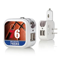Philadelphia 76ers Basketball Design USB Charger