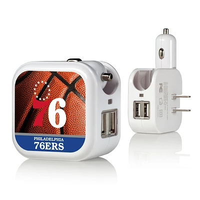 Philadelphia 76ers Basketball Design USB Charger