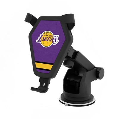 Los Angeles Lakers Stripe Design Wireless Car Charger