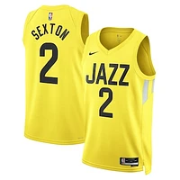 Unisex Nike Collin Sexton Gold Utah Jazz Swingman Jersey - Icon Edition