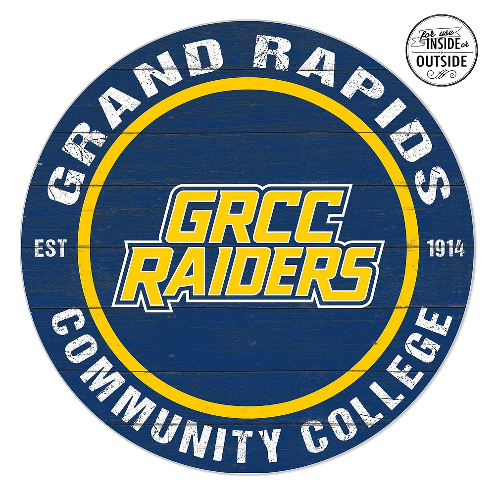 Grand Rapids Raiders 20'' x 20'' Indoor/Outdoor Circle Sign