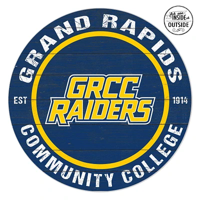 Grand Rapids Raiders 20'' x 20'' Indoor/Outdoor Circle Sign
