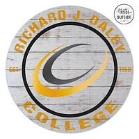 Richard J Daley College Bulldogs 20'' x 20'' Indoor/Outdoor Weathered Circle Sign