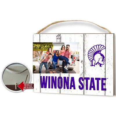 Winona State Warriors 8'' x 10'' Weathered Design Clip It Frame