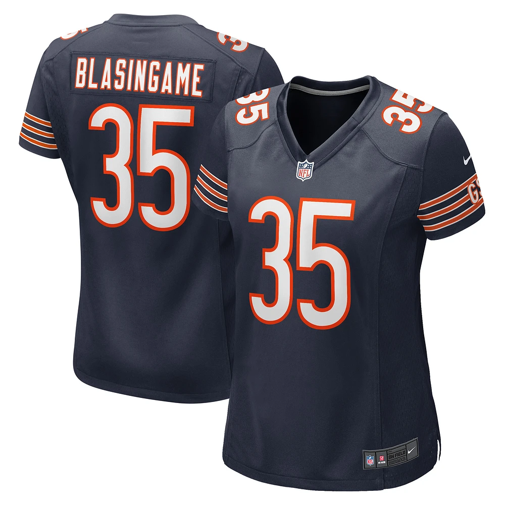 Women's Nike Khari Blasingame Navy Chicago Bears Game Player Jersey