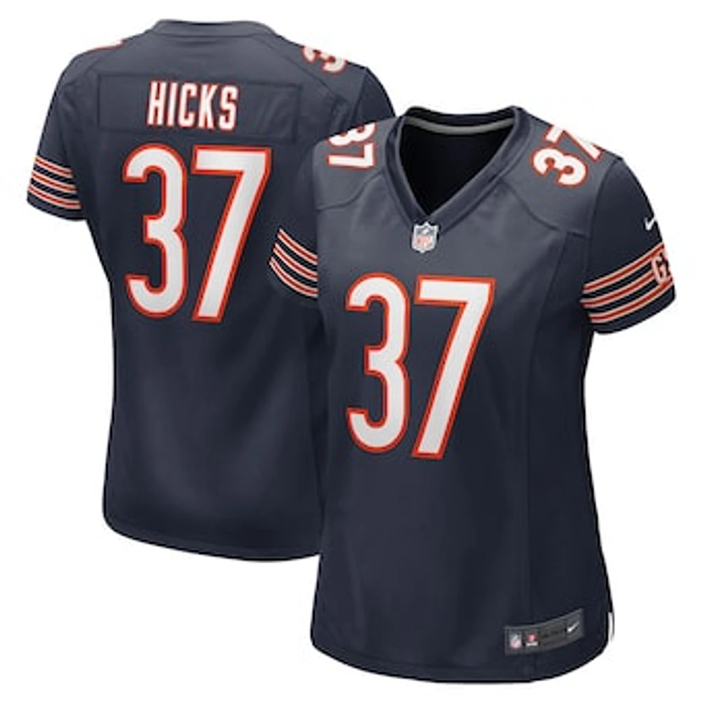 Women's Nike Elijah Hicks Navy Chicago Bears Game Player Jersey