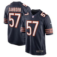 Men's Nike Jack Sanborn Navy Chicago Bears Game Player Jersey