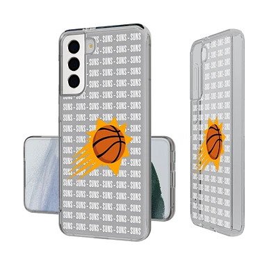 Phoenix Suns Text Backdrop Design Galaxy Clear Case