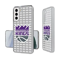 Sacramento Kings Text Backdrop Design Galaxy Clear Case
