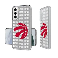 Toronto Raptors Text Backdrop Design Galaxy Clear Case