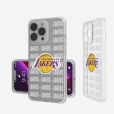 Los Angeles Lakers iPhone Clear Text Backdrop Design Case